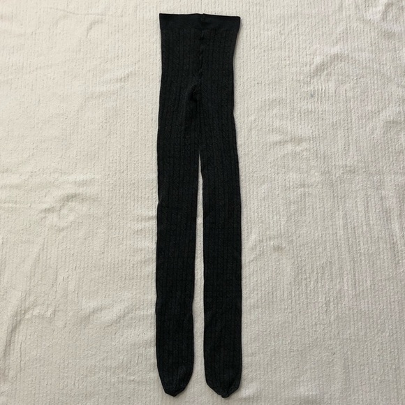 Accessories Dark Gray Cableknit Tights Poshmark